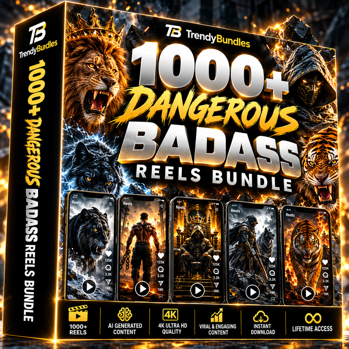 1000+ Dangerous Badass Reels Bundle