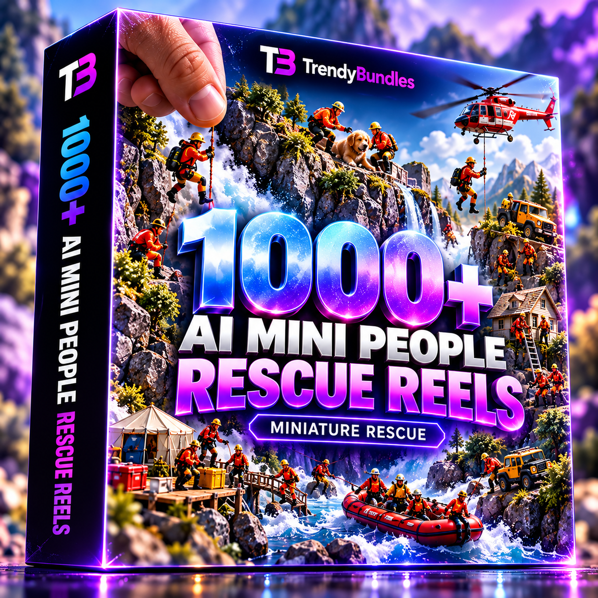 1000+ AI Mini People Rescue Reels Bundle