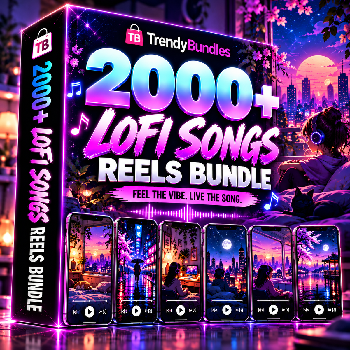 🎧 2000+ LoFi Songs Reels Bundle