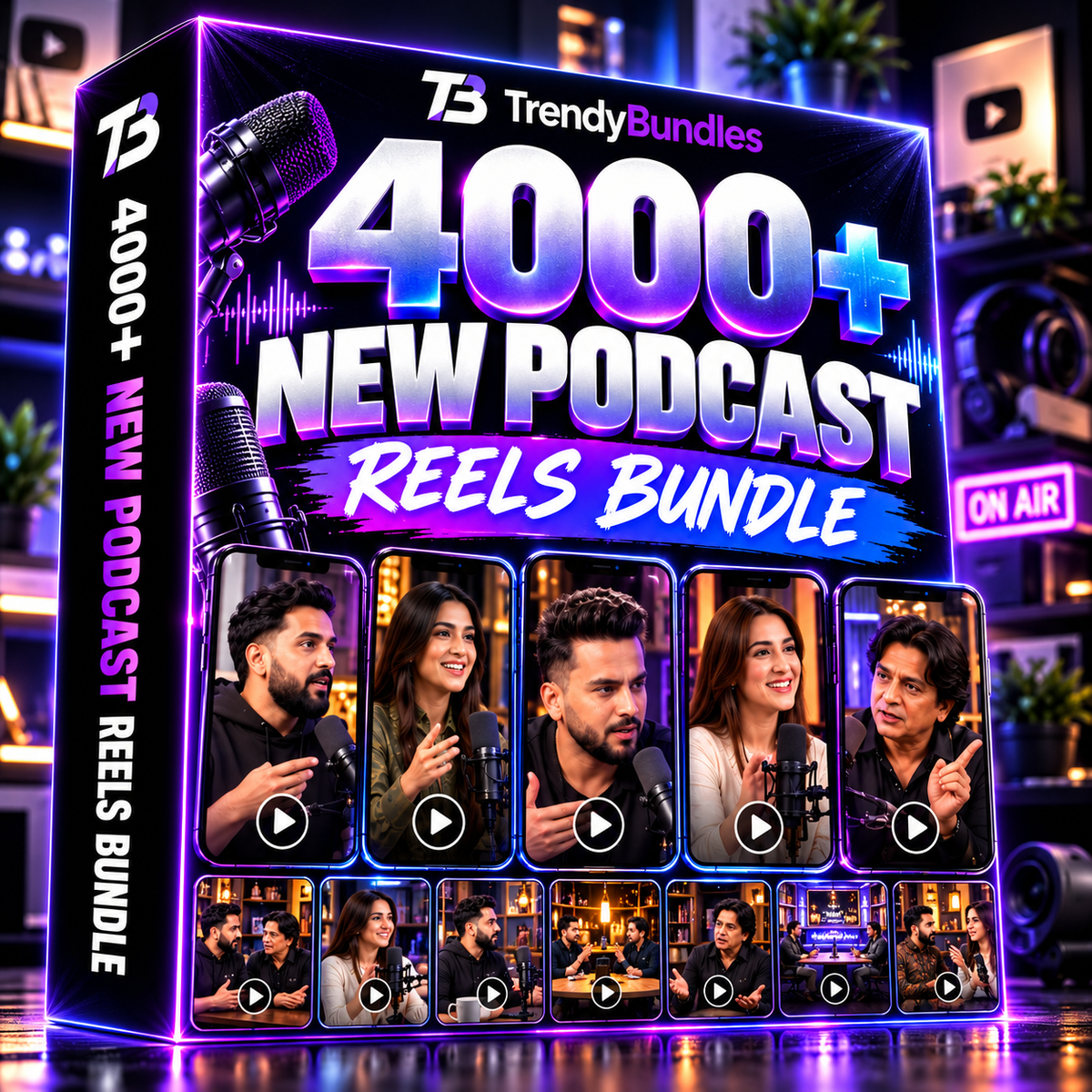 🎙️ 4000+ New Podcast Reels Bundle