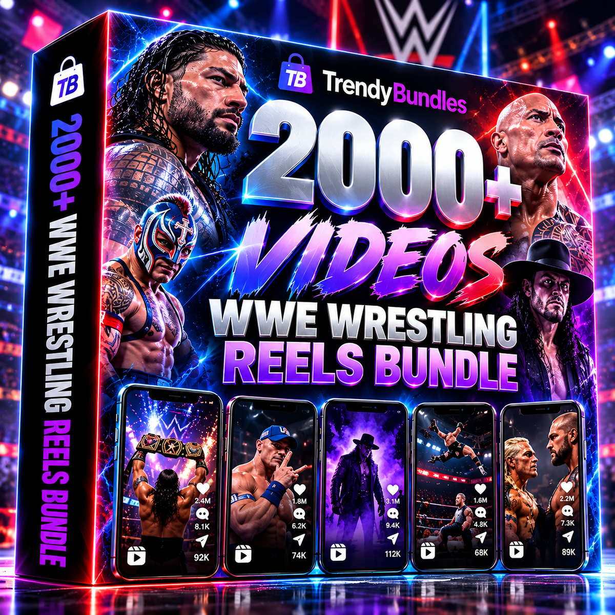 🤼 2000+ WWE Wrestling Reels Bundle