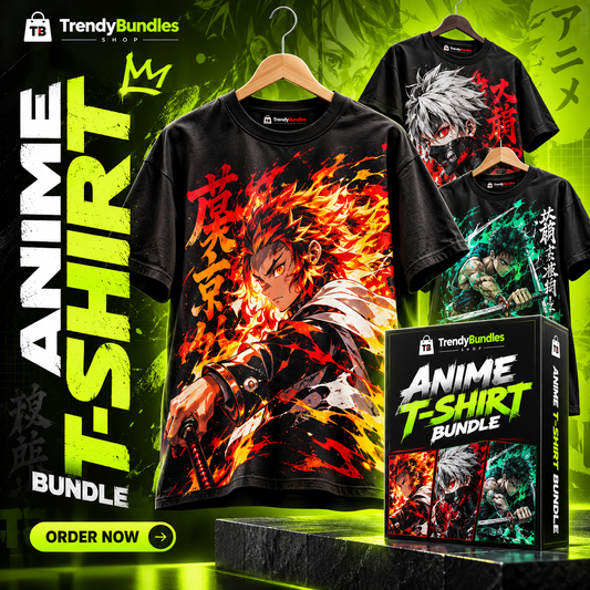 500+ New Premium Anime T-Shirt PNG Designs