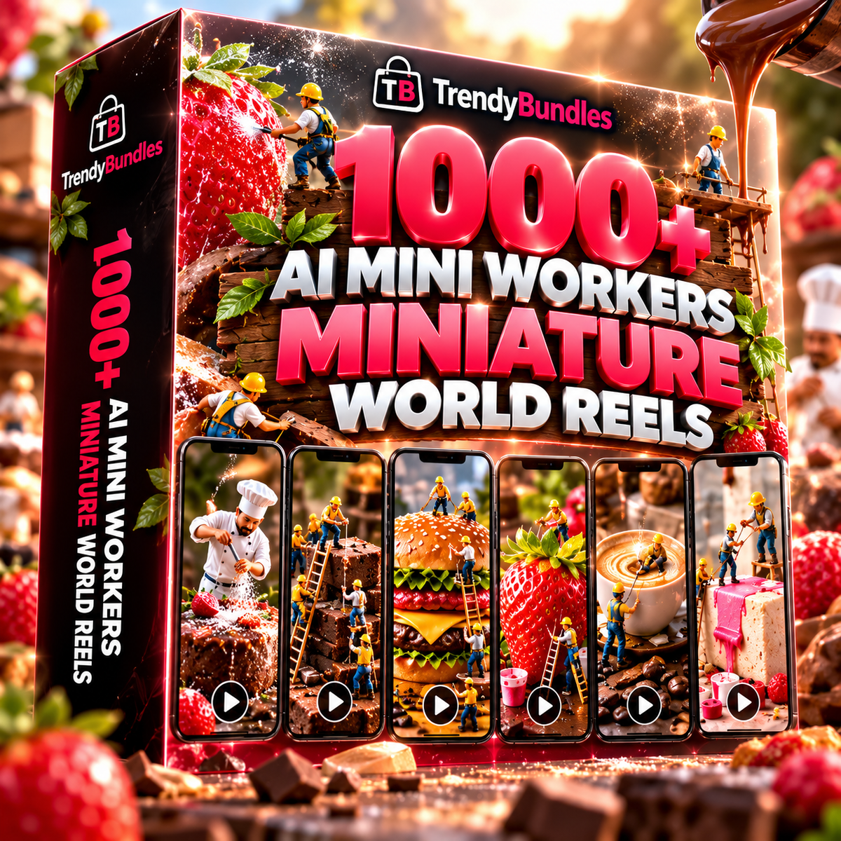1000+ AI Mini Workers Miniature World Reels Bundle