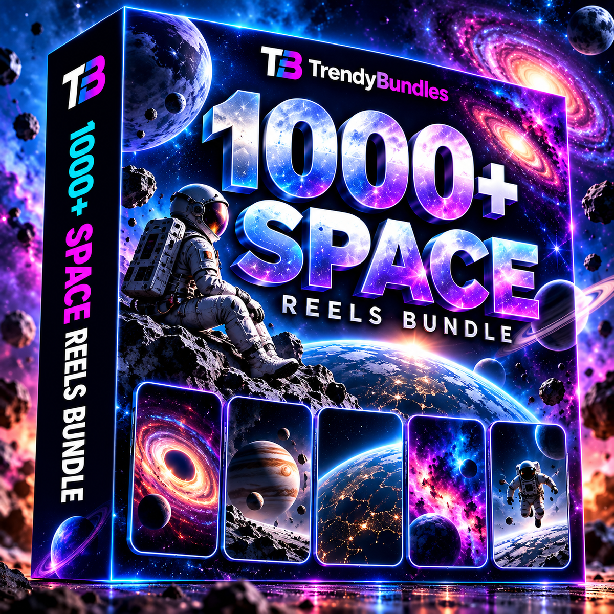 🚀 1000+ AI Space Reels Bundle
