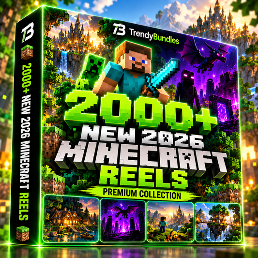 ⛏️ 2000+ New 2026 Minecraft Reels Bundle