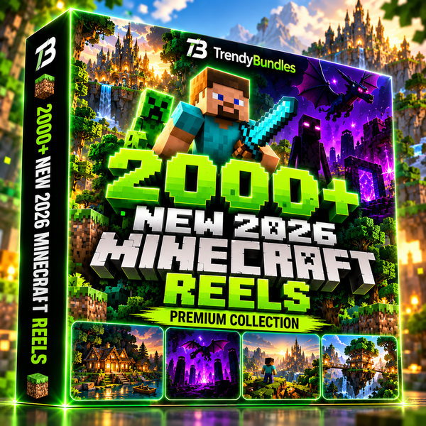 ⛏️ 2000+ New 2026 Minecraft Reels Bundle