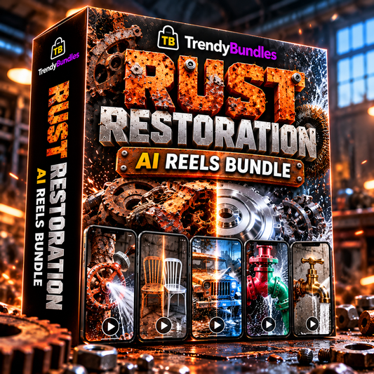 800+ Rust Restoration AI Reels Bundle
