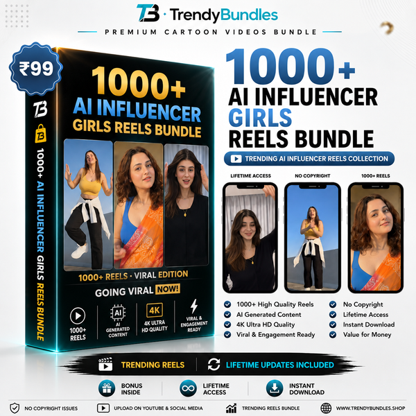 1000+ AI Influencer Reels Bundle (Viral Content Pack)
