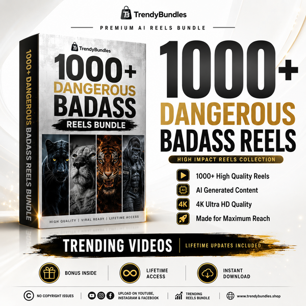 1000+ Dangerous Badass Reels Bundle – Premium High-Impact Viral Video Collection