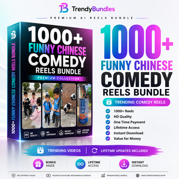 😂 1000+ Funny Chinese Comedy Reels | Instant Access & Lifetime Updates