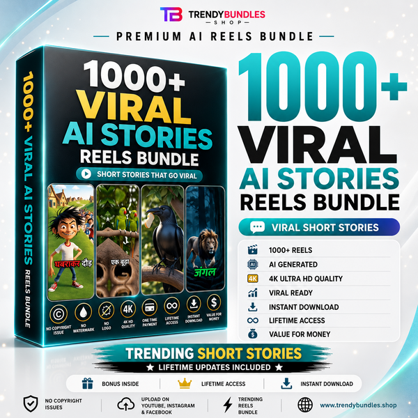 1000+ Viral AI Stories Reels Bundle – Premium Short Story Videos Collection