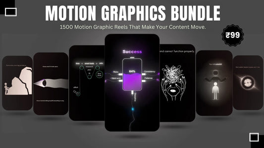1500+ Motion Graphics Reels Bundle Create Viral Content in Minutes – No Editing Needed