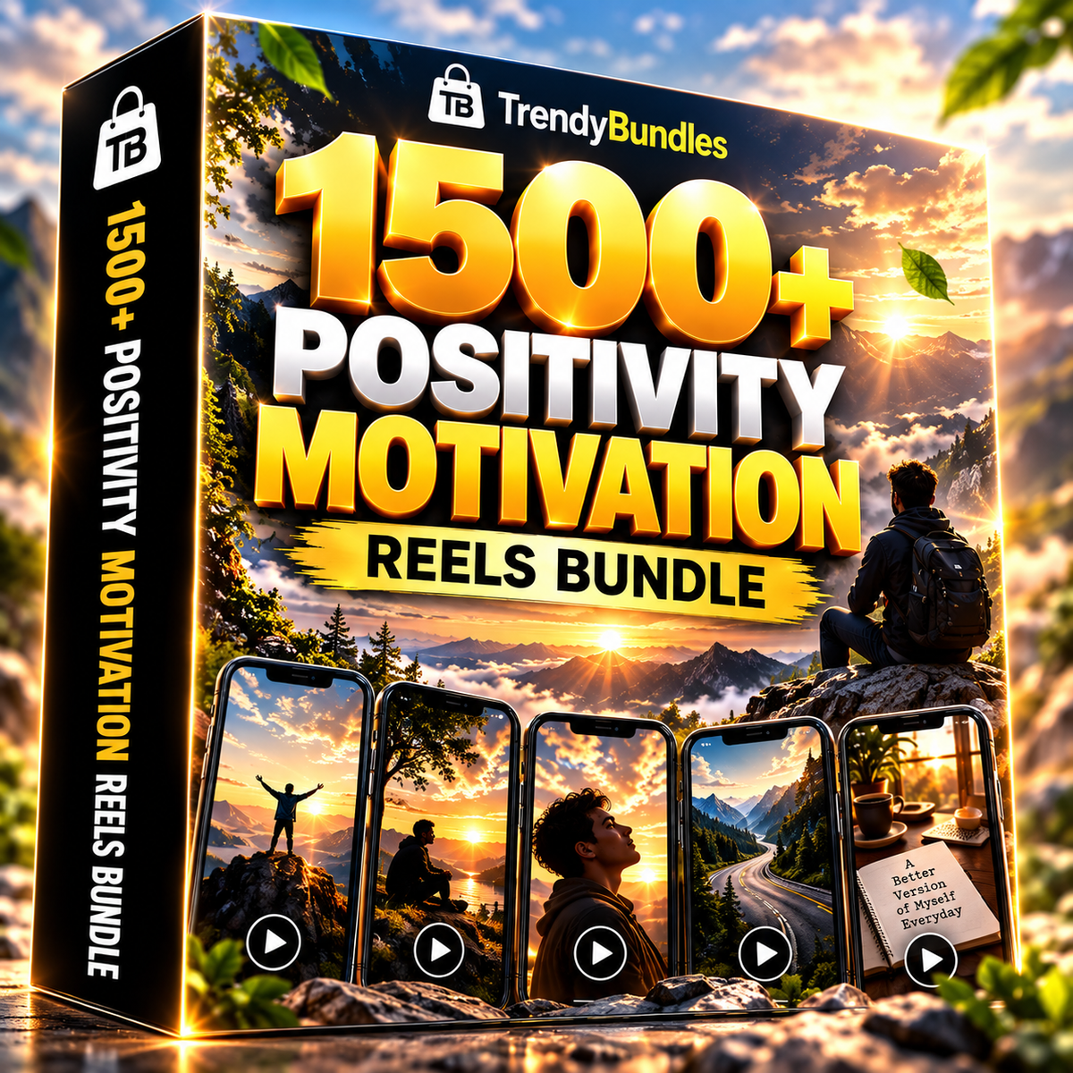 1500+ Positivity Motivation Reels Bundle