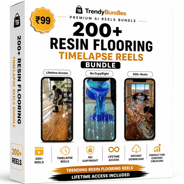 200+ Resin Flooring Timelapse Reels Bundle (Viral Edition)