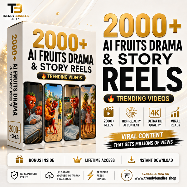 2000+ AI Fruits Drama & Story Reels Bundle – Viral AI Story Videos Collection
