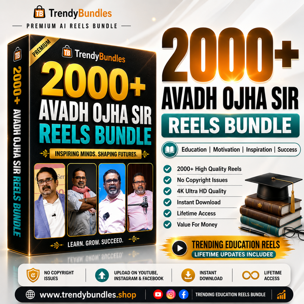 2000+ Avadh Ojha Sir Reels Bundle – Premium Education & Motivation Content