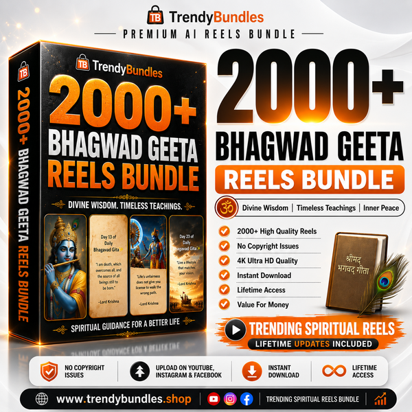 2000+ Bhagavad Gita Reels Bundle – Spiritual Wisdom & Life Lessons