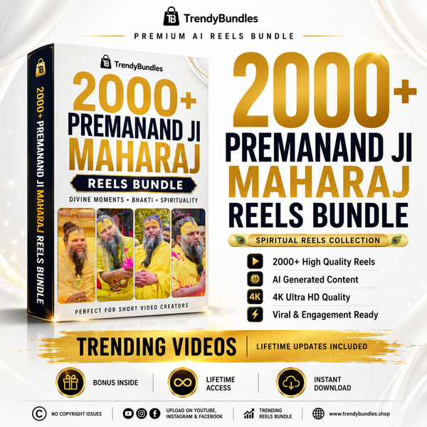 🙏 2000+ Premanand Ji Maharaj Reels Bundle | Instant Access