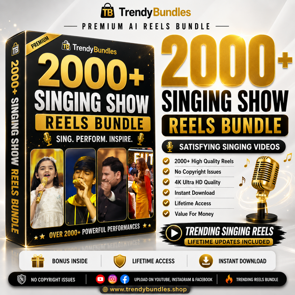 2000+ Singing Show Reels Bundle – Premium Singing & Performance Content