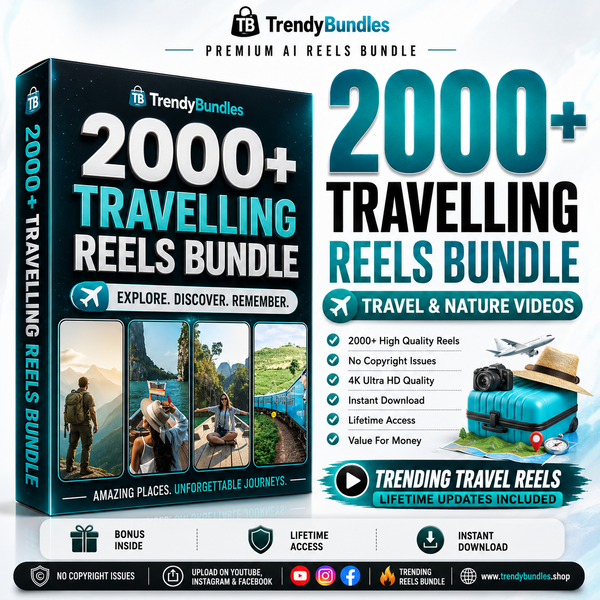 2000+ Travelling Reels Bundle – Premium Travel & Nature Video Collection