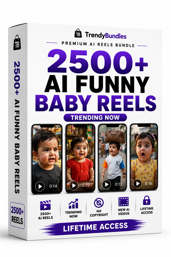 2500+ AI Funny Baby Reels Bundle – Cute, Funny & Trending Videos