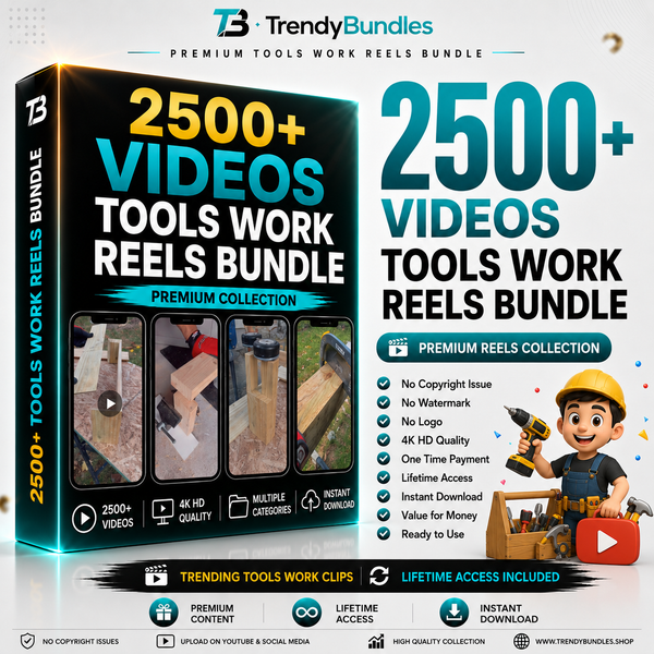 🛠️ 2500+ Tools Work Reels Bundle | Instant Access | Lifetime Updates