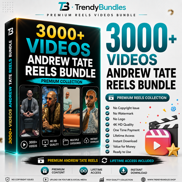 3000+ Andrew Tate Reels Bundle – Premium Video Collection