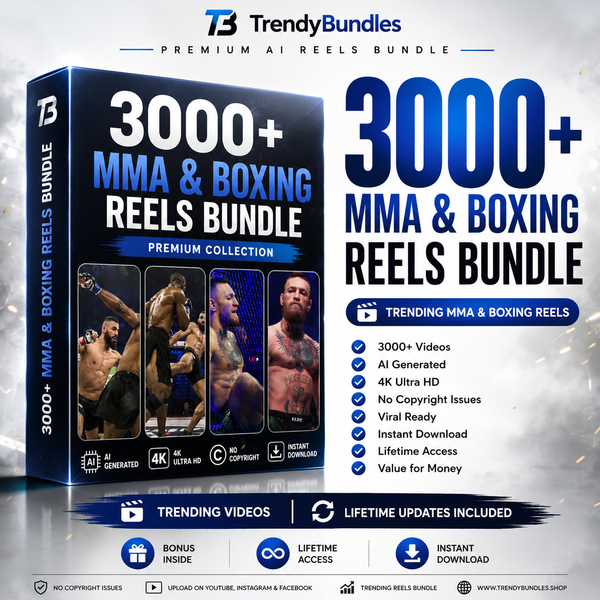 3000+ MMA & Boxing Reels Bundle – Premium Fight Content Collection