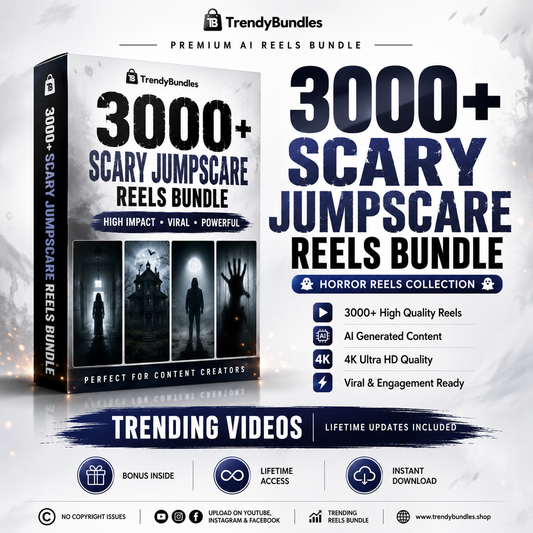 3000+ Scary Jumpscare Reels Bundle – Viral Horror Videos for Reels & Shorts