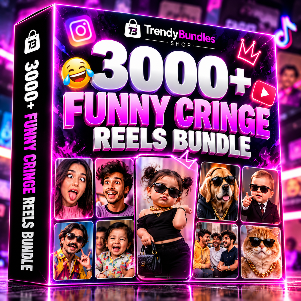 😂 3000+ Funny Cringe Reels Bundle