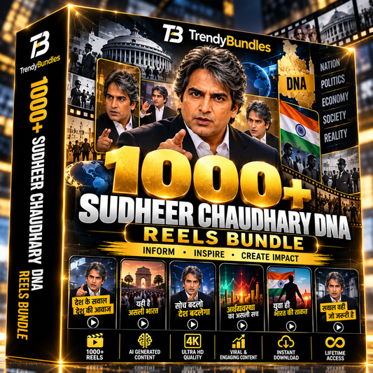 🎙️ 1000+ Sudheer Chaudhary DNA Reels Bundle