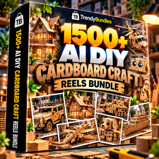 🛠️ 1500+ AI DIY Cardboard Craft Reels Bundle