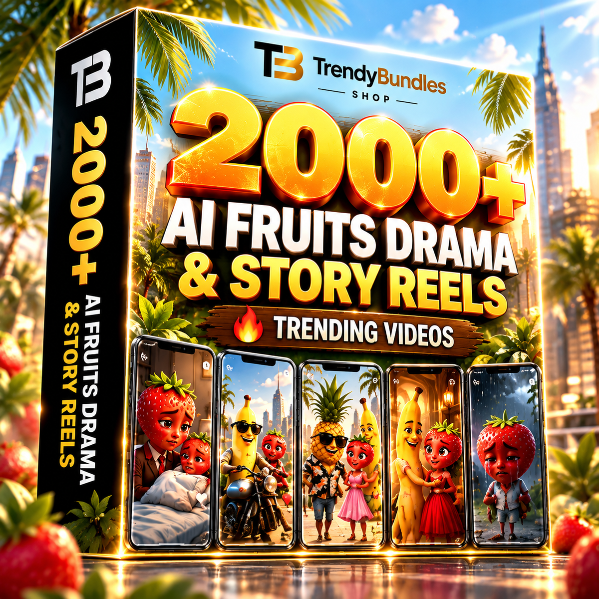 2000+ AI Fruits Drama & Story Reels Bundle