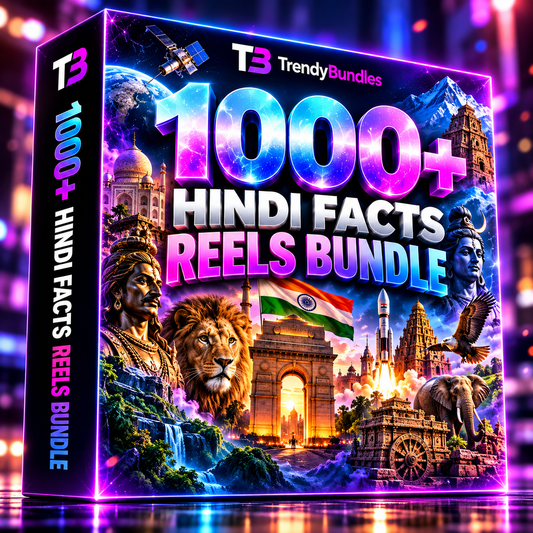 1000+ Hindi Facts Reels Bundle