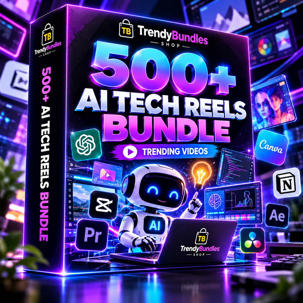 500+ AI Tech Reels Bundle