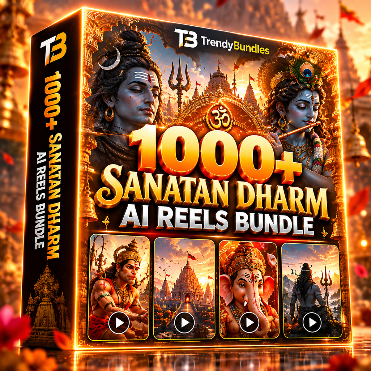 1000+ Sanatan Dharm AI Reels Bundle