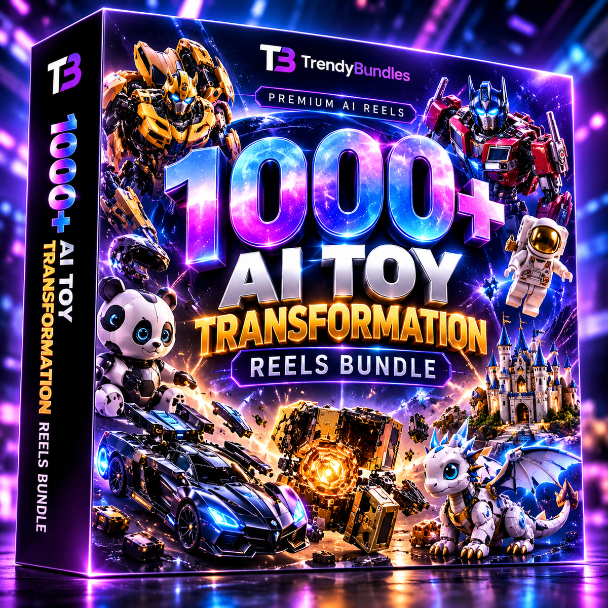 1000+ AI Toy Transformation Reels Bundle
