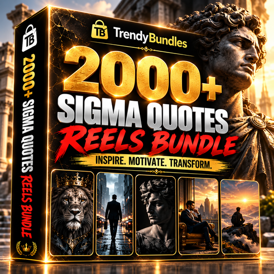 2000+ Sigma Quotes Reels Bundle
