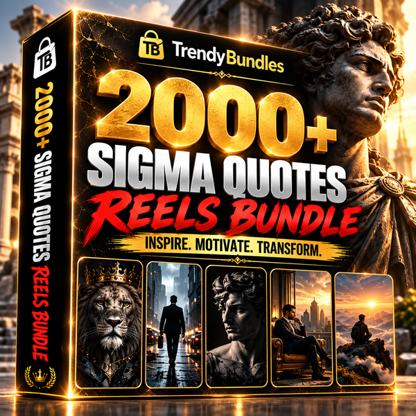 2000+ Sigma Quotes Reels Bundle