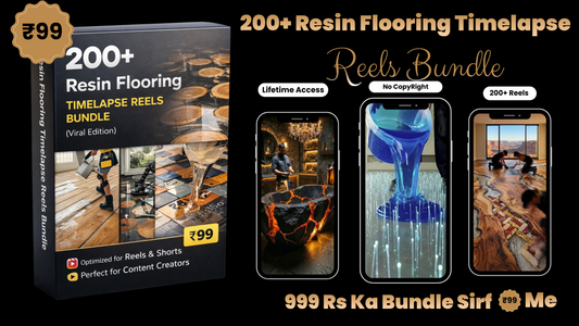 200+ Resin Flooring Timelapse Reels Bundle (Viral Edition)
