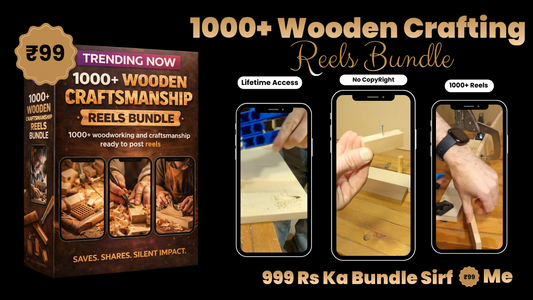 🪵 1000+ Wooden Craftsmanship Viral Reels Bundle