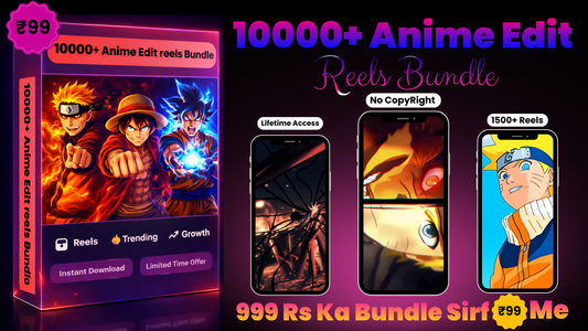 10000+ Anime Edit Reels Bundle (No Copyright | Instant Download)