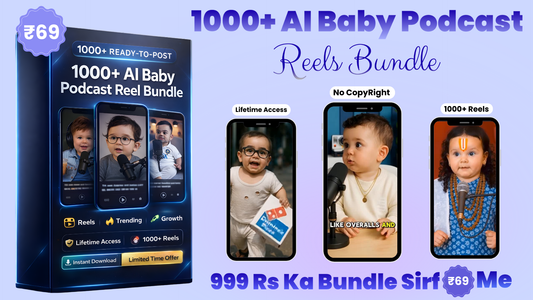 1000+ AI Baby Podcast Reel Bundle (Ready-to-Post Viral Reels)