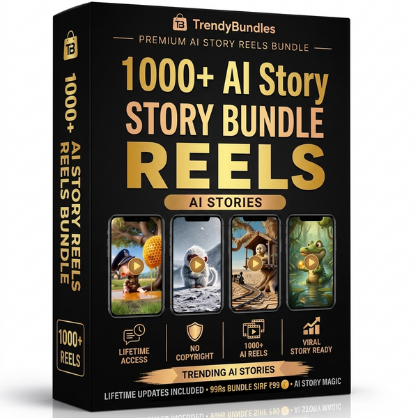1000+ AI Story Reels Bundle (No Copyright | Viral & Faceless)