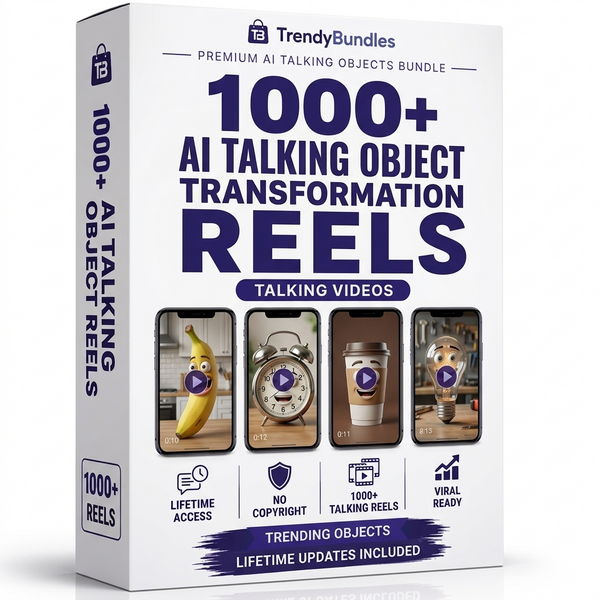 1000+ AI Talking Objects Reels Bundle – Viral Edition (Ready to Post)