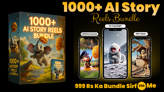 1000+ AI Story Reels Bundle (No Copyright | Viral & Faceless)
