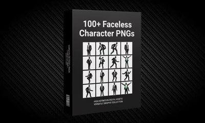 100+ Faceless Character PNGs