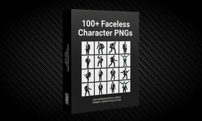 100+ Faceless Character PNGs