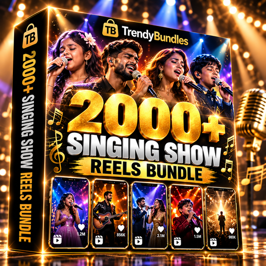 🎤 2000+ Singing Show Reels Bundle