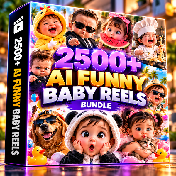 👶 2500+ AI Funny Baby Reels Bundle